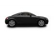 isolated black sport car side view