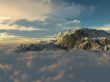 Above the sky and mountains