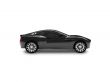 isolated black car side view