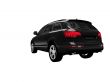 isolated black car back view 01