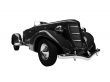 isolated retro black car front view 02
