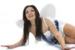 Beautiful woman with wings