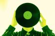 vinylic disk, green