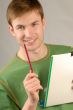 Portrait of  young student