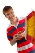 cheerful young man