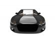 american isolated car back view 01
