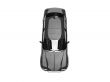 isolated black car top view