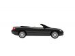 american isolated car back view 01