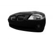 isolated black car front view 02