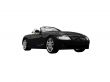 isolated black car front view 05