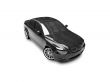 isolated black car front view 03