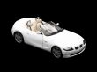 isolated white car front view 04
