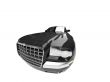 isolated black car front view 01