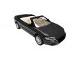 american isolated car back view 01