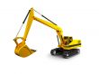 isolated heavy machine front view 02