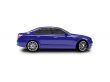 isolated blue car side view