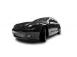  isolated black car front view 01