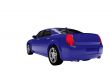 isolated blue car back view 01