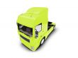 Bigtruck isolated yellow front view