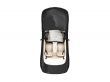 isolated black car topt view