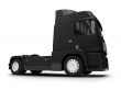 Bigtruck isolated black front view