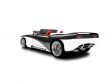 isolated black car back view 01