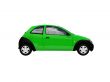 isolated smarty car side view
