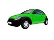 isolated smarty car front view