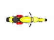 isolated moto top view