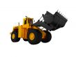 isolated heavy machine front view 02