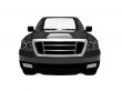 FordF150 isolated black car front view 03