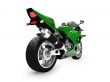 isolated motorcycle back view 02