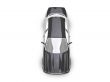 isolated black car top view