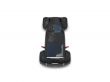 isolated black super car top view