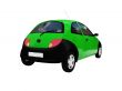 isolated smarty car back view