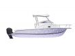 Fish Boat isolated side view