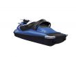 Jetski blue isolated back view