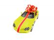 Gift isolated yellow car front view