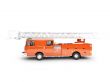 Firetruck long isolated side view