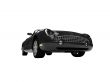 isolated black car front view 04