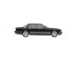 isolated black car side view