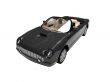 isolated black car front view 02
