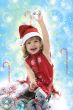 Beautiful little girl with christmas decoration