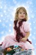 Beautiful little girl with christmas decoration