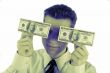  businessman and  coin