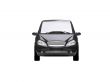 isolated black car front view 05