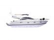 Yacht isolated side view