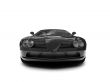 isolated black super car front view 02