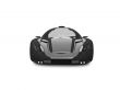 isolated black super car front view 03