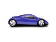 isolated gold super car front view 01